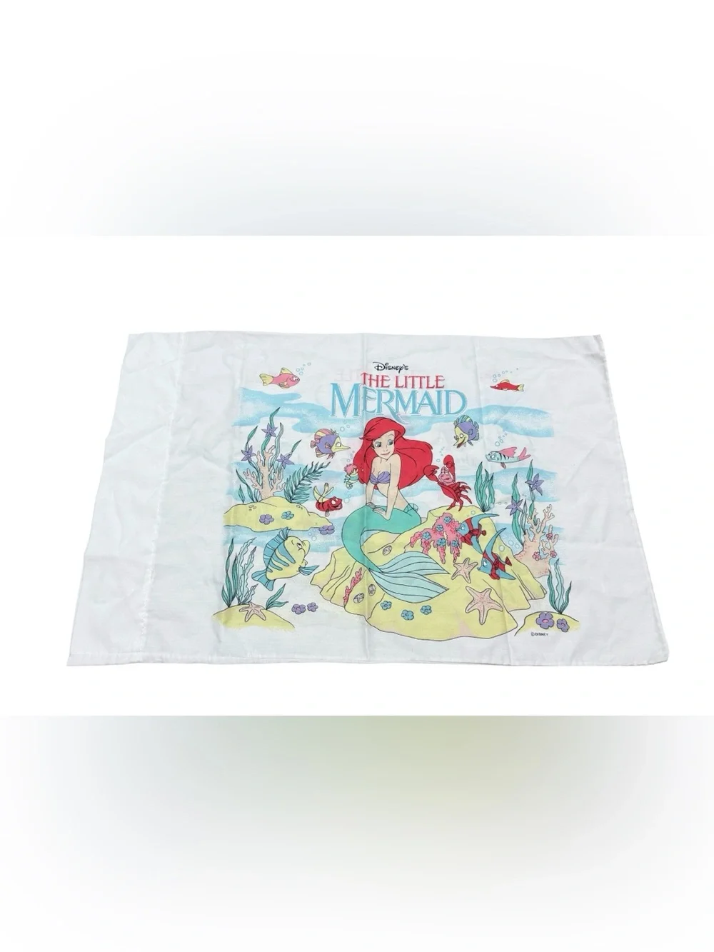 Vintage 90s Disney The Little Mermaid Twin Bedding Set COMPLETE Ariel